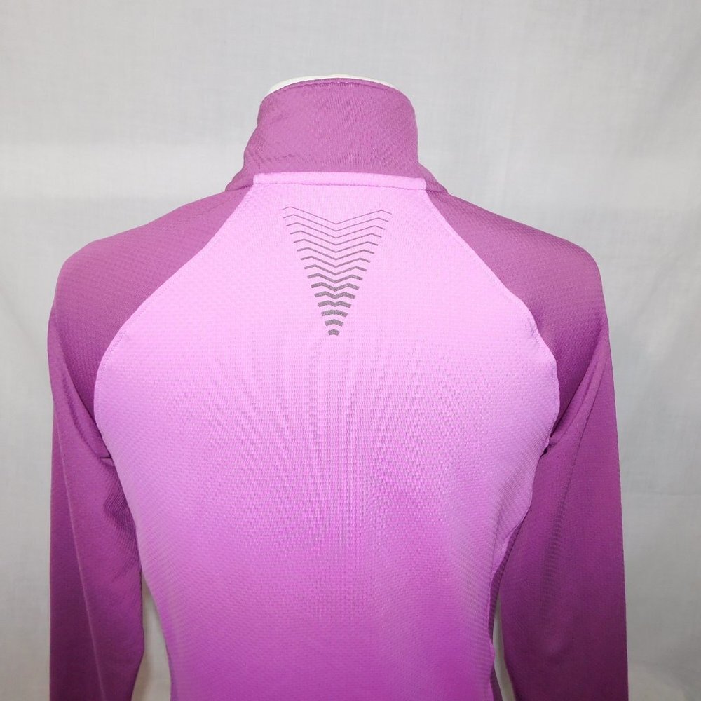 Under Armour fitted Coldgear Reactor 1/4 Zip Pullover LS running shirt Womens L - Picture 9 of 10